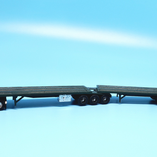 Modern B train flatbed doubles set 